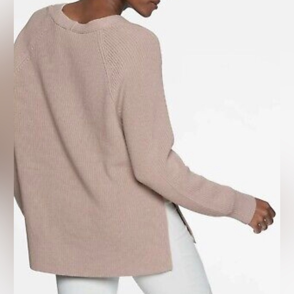 Athleta Switchback Pullover V Merino Wool Size L - image 2